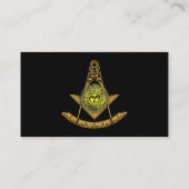 Masonic Sun Visitekaartje (Achterkant)