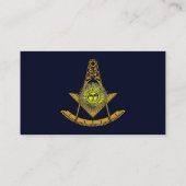 Masonic Sun Visitekaartje (Achterkant)