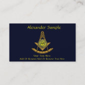 Masonic Sun Visitekaartje (Voorkant)