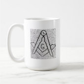 Masonic Symbol Koffiemok (Links)