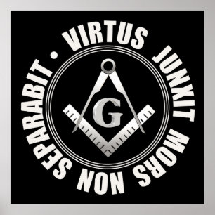 Masonic symbol poster