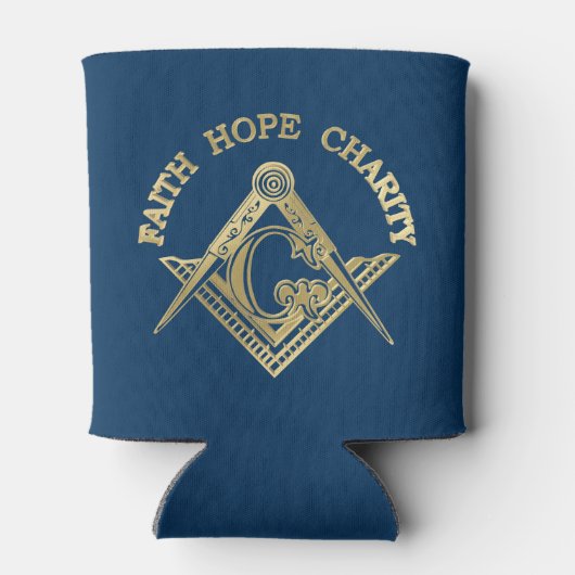 Masonic-symbool Blikjeskoeler (Achterkant)