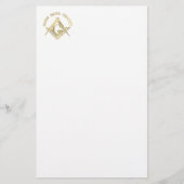 Masonic-symbool Briefpapier (Voorkant)