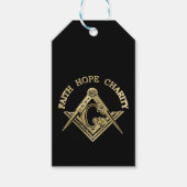 Masonic-symbool Cadeaulabel (Voorkant)