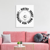 Masonic-symbool Canvas Afdruk (Insitu (Woonkamer))