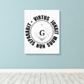 Masonic-symbool Canvas Afdruk (Insitu (Houten vloer))