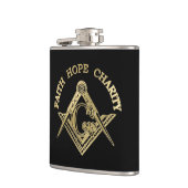 Masonic-symbool Heupfles (Links)