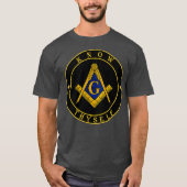 Masonic symbool Ken jezelf Meester Mason lodge T-shirt (Voorkant)
