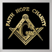 Masonic-symbool Poster (Voorkant)