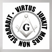 Masonic-symbool Poster (Voorkant)