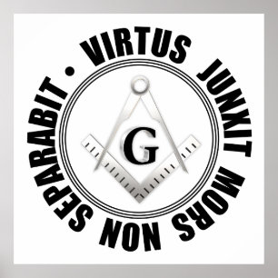 Masonic-symbool Poster