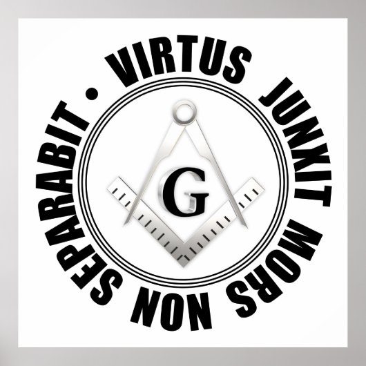 Masonic-symbool Poster (Voorkant)
