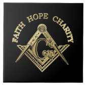 Masonic-symbool Tegeltje (Voorkant)