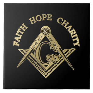 Masonic-symbool Tegeltje