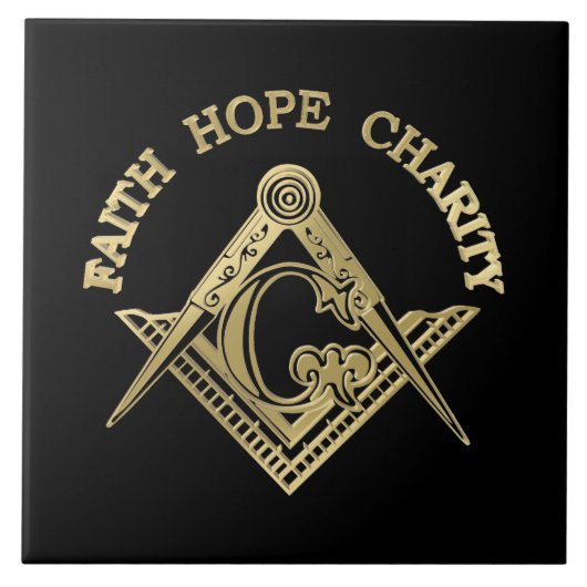 Masonic-symbool Tegeltje (Voorkant)