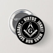 Masonic-symboolknop Ronde Button 5,7 Cm (Voorkant /achterkant)