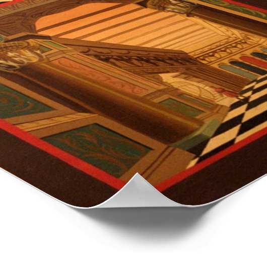 Masonic Tracing Board - Fellow Craft 2 Poster (Hoek)