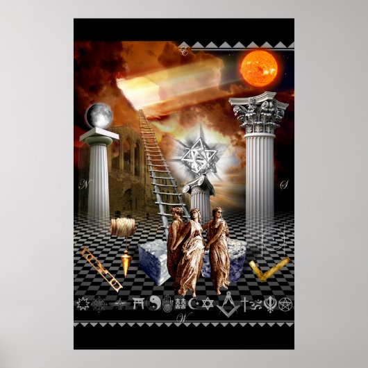 Masonic Tracing Board Poster (Voorkant)