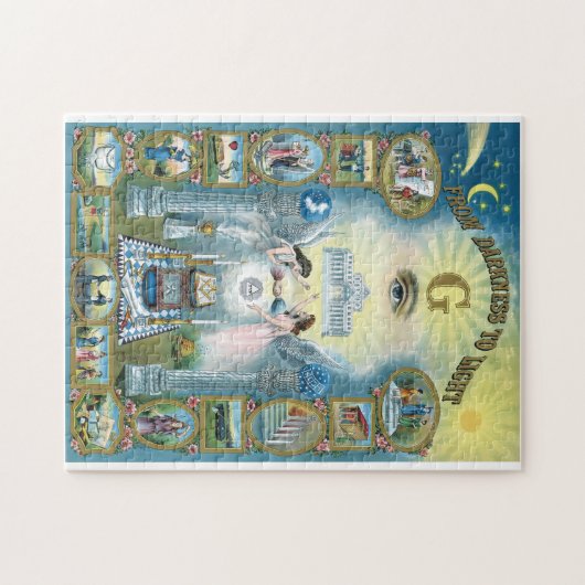 Masonic Tracing Legpuzzel (Horizontaal)