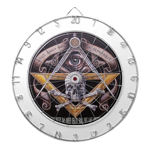Masonic Virtue Dartbord (Voorkant)