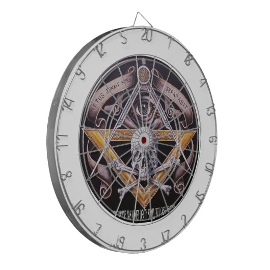 Masonic Virtue Dartbord (Voorkant Links)