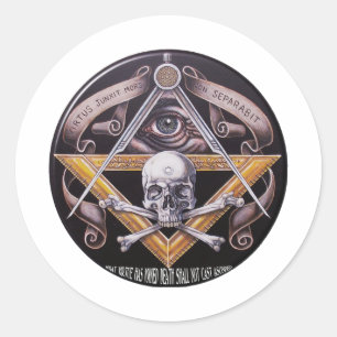 Masonic Virtue Ronde Sticker
