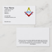 Masonic Visitekaartje 1 (Voorkant / Achterkant)