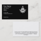 Masonic Visitekaartje 2 (Voorkant / Achterkant)