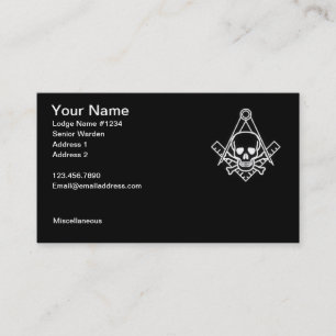 Masonic Visitekaartje 2