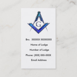 Masonic Visitekaartje 4