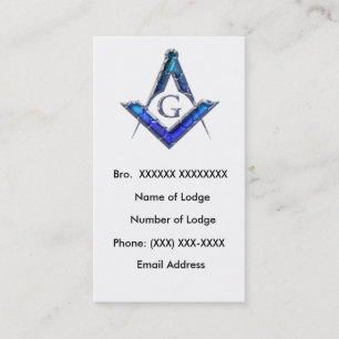 Masonic Visitekaartje 4