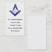 Masonic Visitekaartje 4 (Voorkant / Achterkant)
