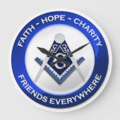 Masonic Wall Clock Grote Klok (Voorkant)