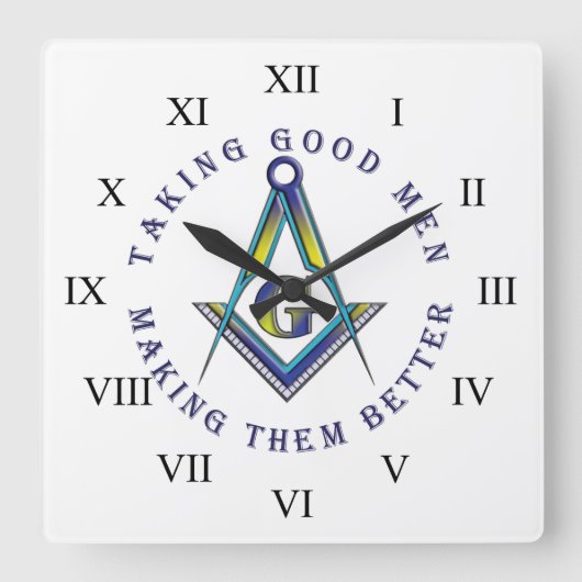 Masonic Wall klok (Voorkant)