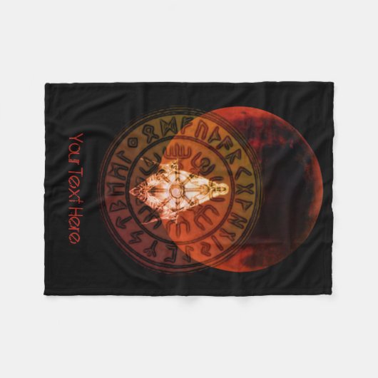 Masonic Warrior Fleece Deken (Voorkant (Horizontaal))