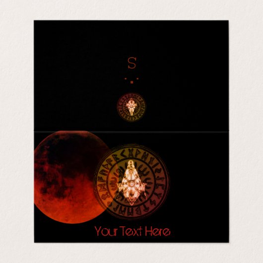 Masonic Warrior Visitekaartje (Buitenkant ongevouwen)