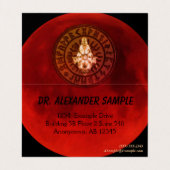 Masonic Warrior Visitekaartje (Binnenkant ongevouwen)