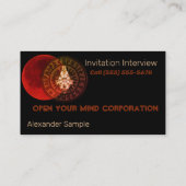 Masonic Warrior Visitekaartje (Achterkant)