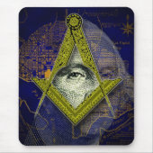 Masonic Washington Mousepad Muismat (Voorkant)