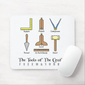 Masonic Working Tools Muismat (Met muis)