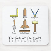 Masonic Working Tools Muismat (Voorkant)
