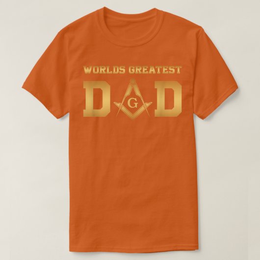 Masonic World's grootste pap, Vaderdag cadeau voor T-shirt (Design voorkant)
