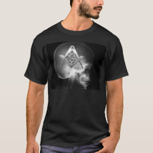 Masonic X-Ray Alien Skull T-shirt