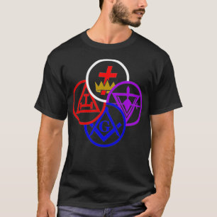 Masonic York rite graden symbool Freemason lodge F T-shirt