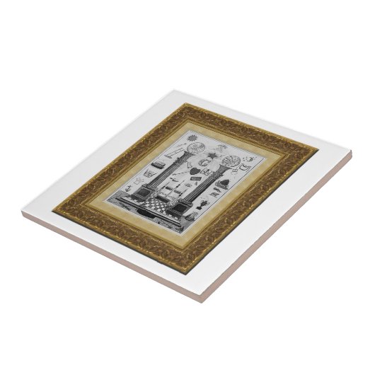 masonicolen tegeltje (Zijkant)
