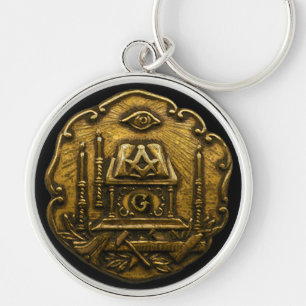Masoniek Embleem Sleutelhanger