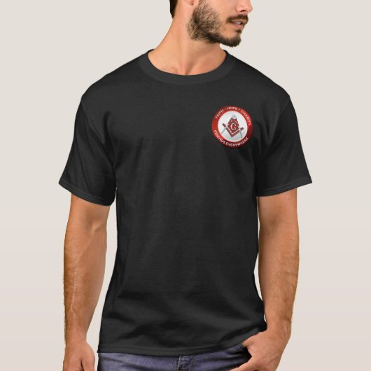 Masoniek T-shirt Rood (Voorkant)