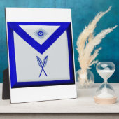 Masonieke secretaris schort fotoplaat (Zijkant)