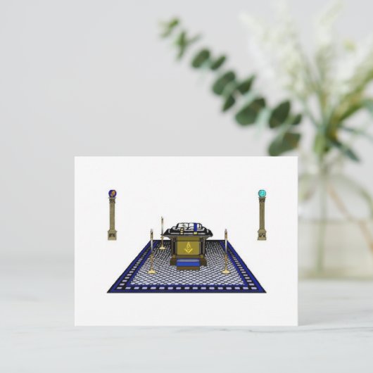 Masonisch briefkaart (Staand voorkant)