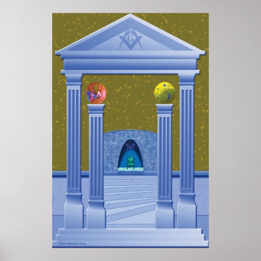 MASONISCH CHAMBER DREAM SCAPE POSTER (Voorkant)